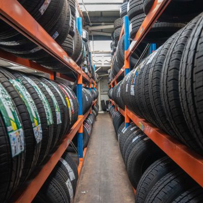 Row of New UK Tyres