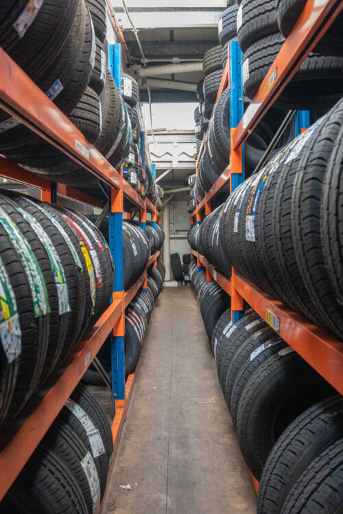 Row of New UK Tyres